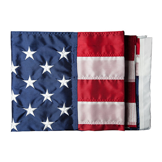 Made in USA American Flag – 5x8 FT Outdoor Nylon with Embroidered Stars