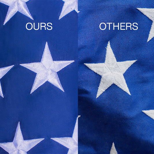 Made in USA American Flag – 3x5 FT Outdoor Nylon with Embroidered Stars